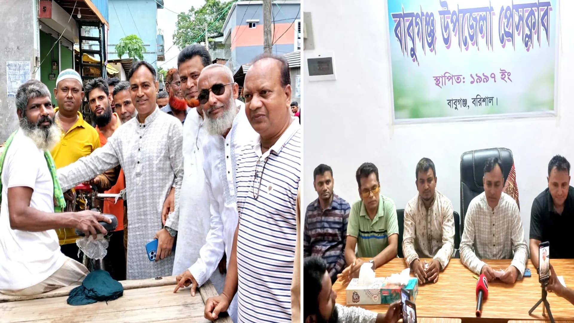 বাবুগঞ্জে ব্যারিস্টার আসাদের গণসংযোগ ও মতবিনিময় সভা