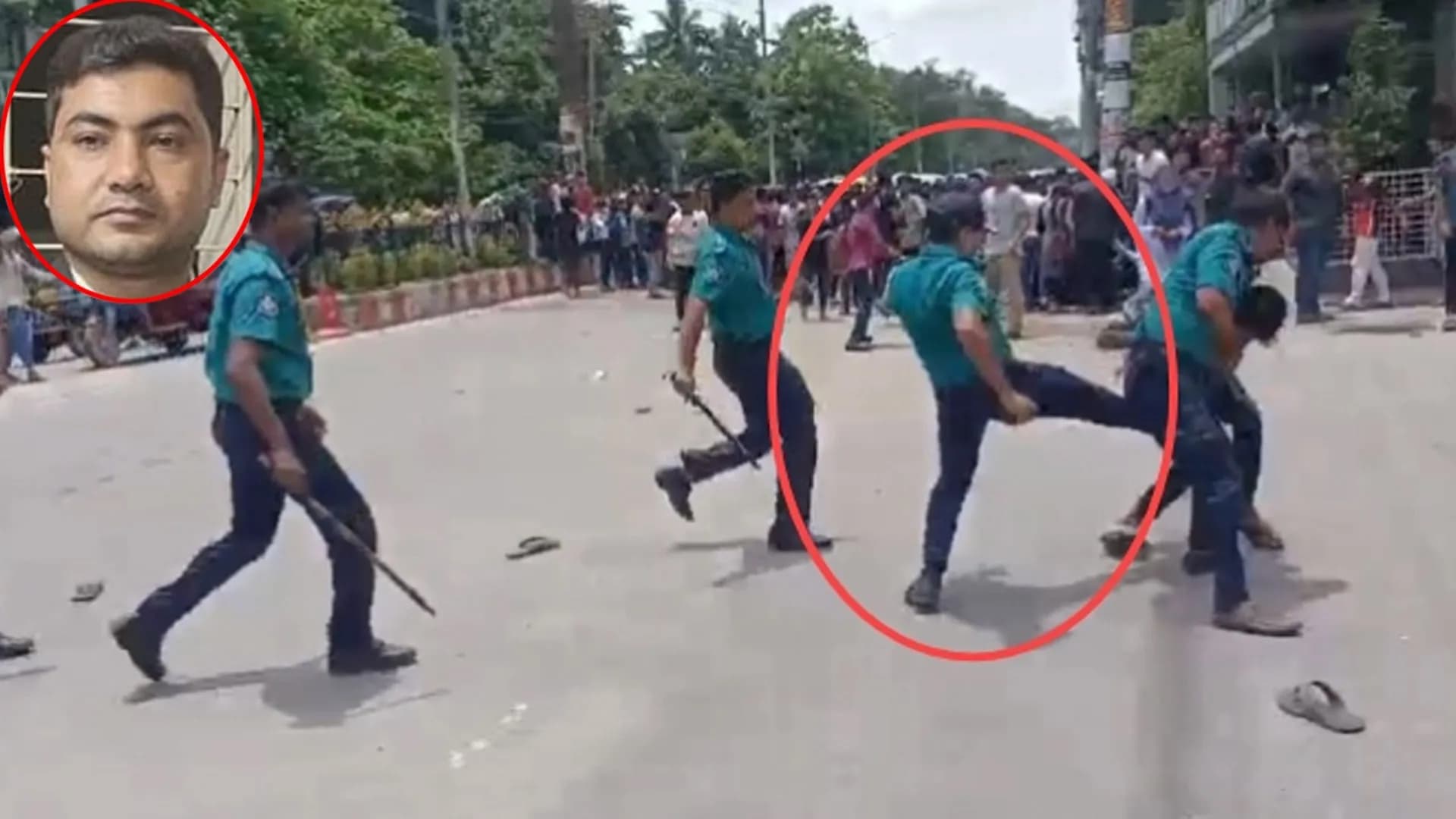 বৈষম্যবিরোধী আন্দোলনে ছাত্রদের পেটানো সেই ওসিকে বদলি