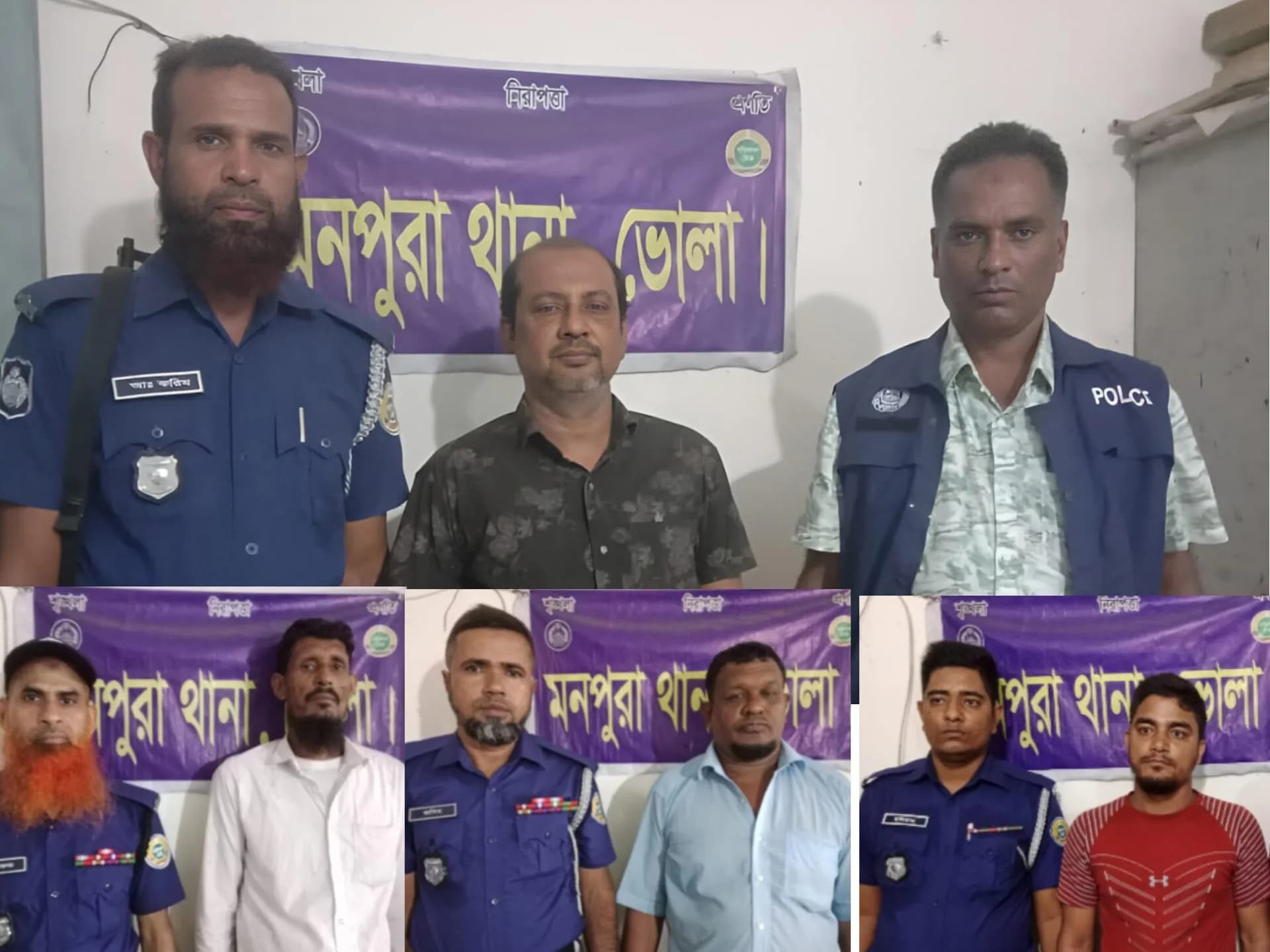 মনপুরায় সাবেক ইউপি চেয়ারম্যানসহ ৩ আওয়ামীলীগ নেতা গ্রেপ্তার