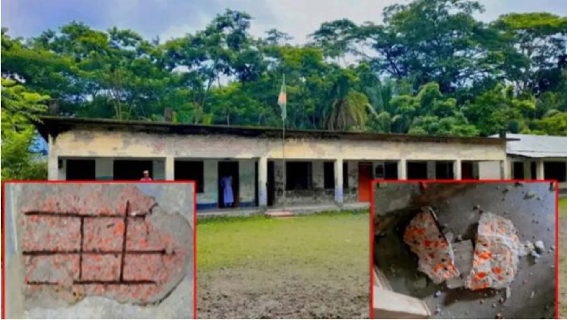 ঝালকাঠিতে মাদ্রাসা ভবনের পলেস্তারা খসে পড়ায় ৭ শিক্ষার্থী আহত