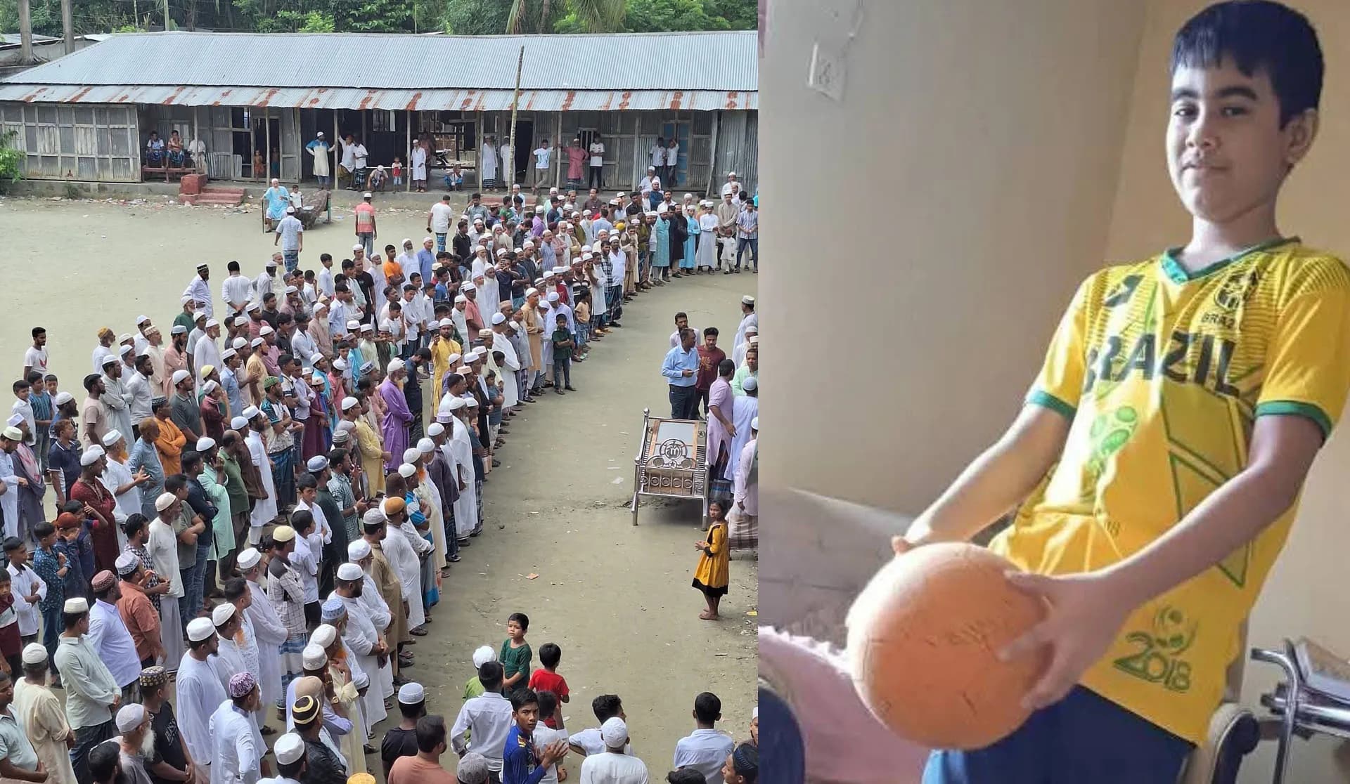 মাইলস্টোন ট্রাজেডি, বরিশালের সামিউলের দাফন সম্পন্ন