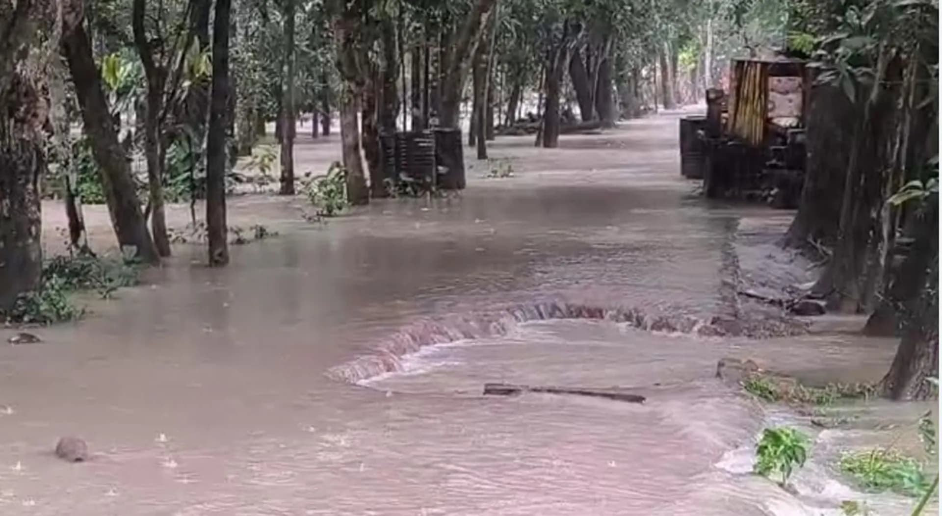 বাউফলে পানিবন্দি ২০ গ্রামের মানুষ