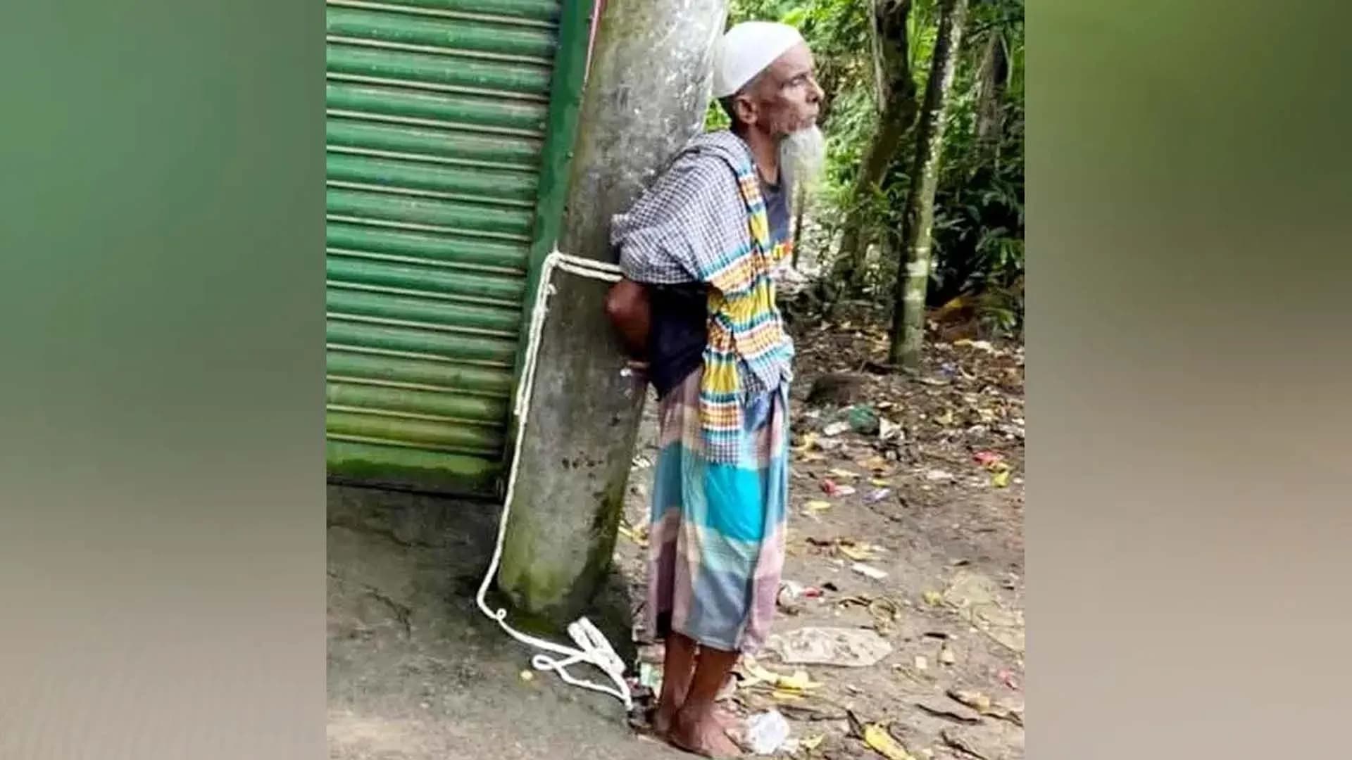সুদের টাকা আদায়ে বৃদ্ধকে খুঁটিতে বেঁধে নির্যাতন